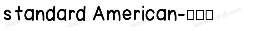 standard American字体转换